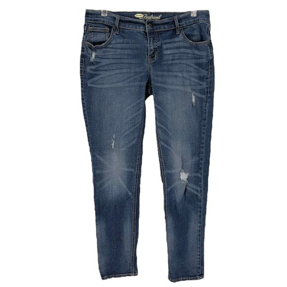 OLD NAVY JEANS Women’s Women's Size 6 BOYFRIEND TAPERED DISTRESSED - Picture 1 of 6
